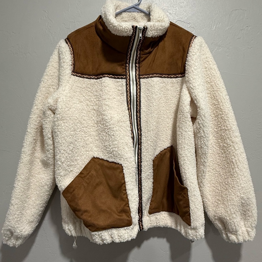 Stoosh Cream Sherpa Jacket Women’s